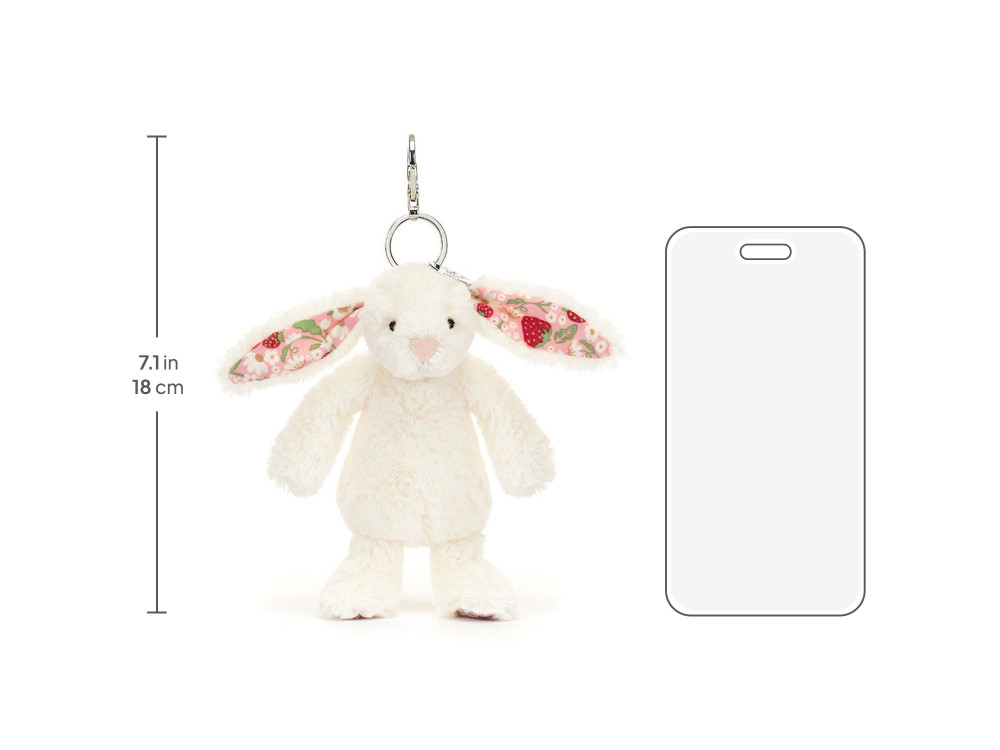 Blossom Cream Bunny 'Berry' Bag Charm - Image 5