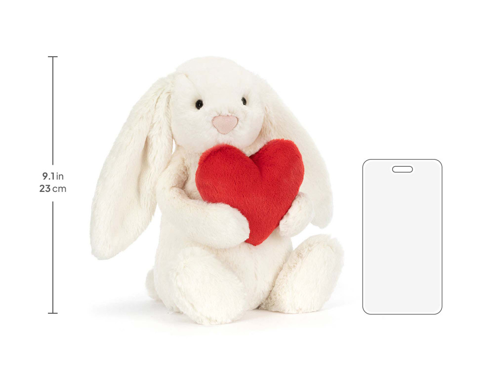 Bashful Red Love Heart Bunny - Image 10