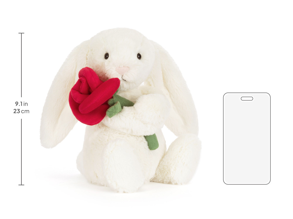 Cream Bunny with Rose - Image 7