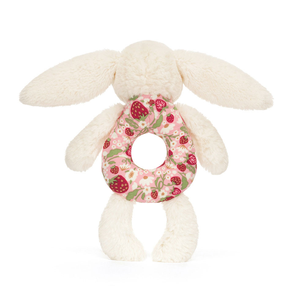 Blossom Cream Bunny 'Berry' Ring Rattle - Image 3