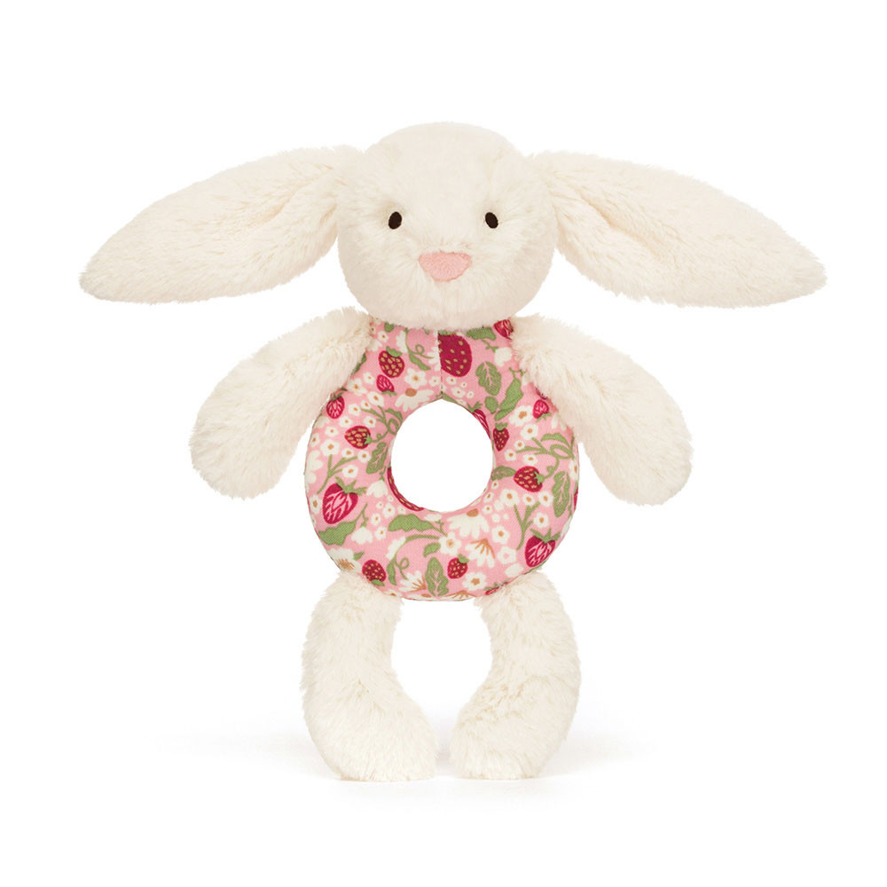 Blossom Cream Bunny 'Berry' Ring Rattle - Image 4