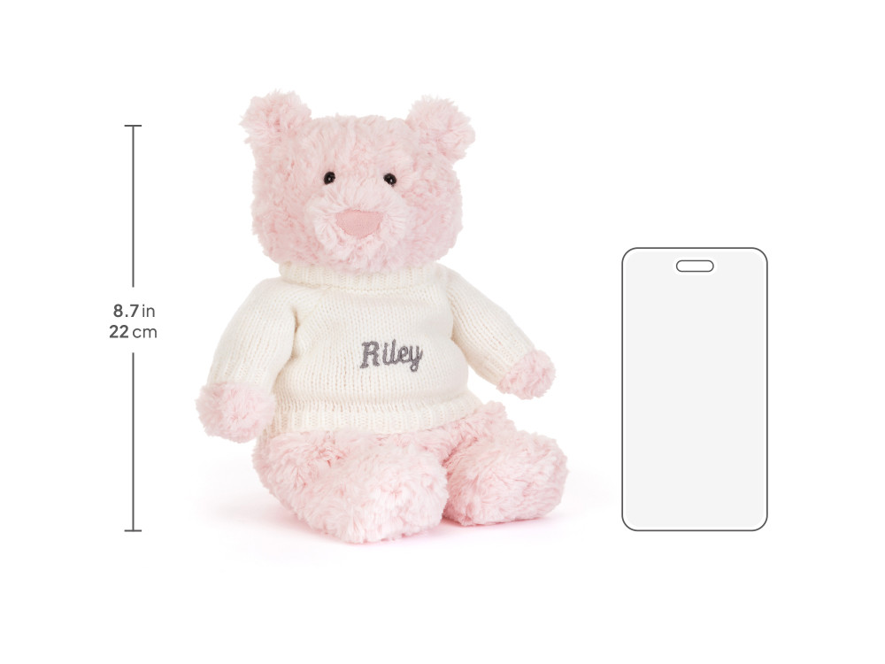 Leola Bear with Personalized Cream Jumper - Image 6