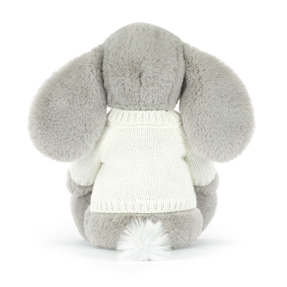 Bashful Luxe Elephant Thuddeus with Personalized Cream Jumper - Image 3