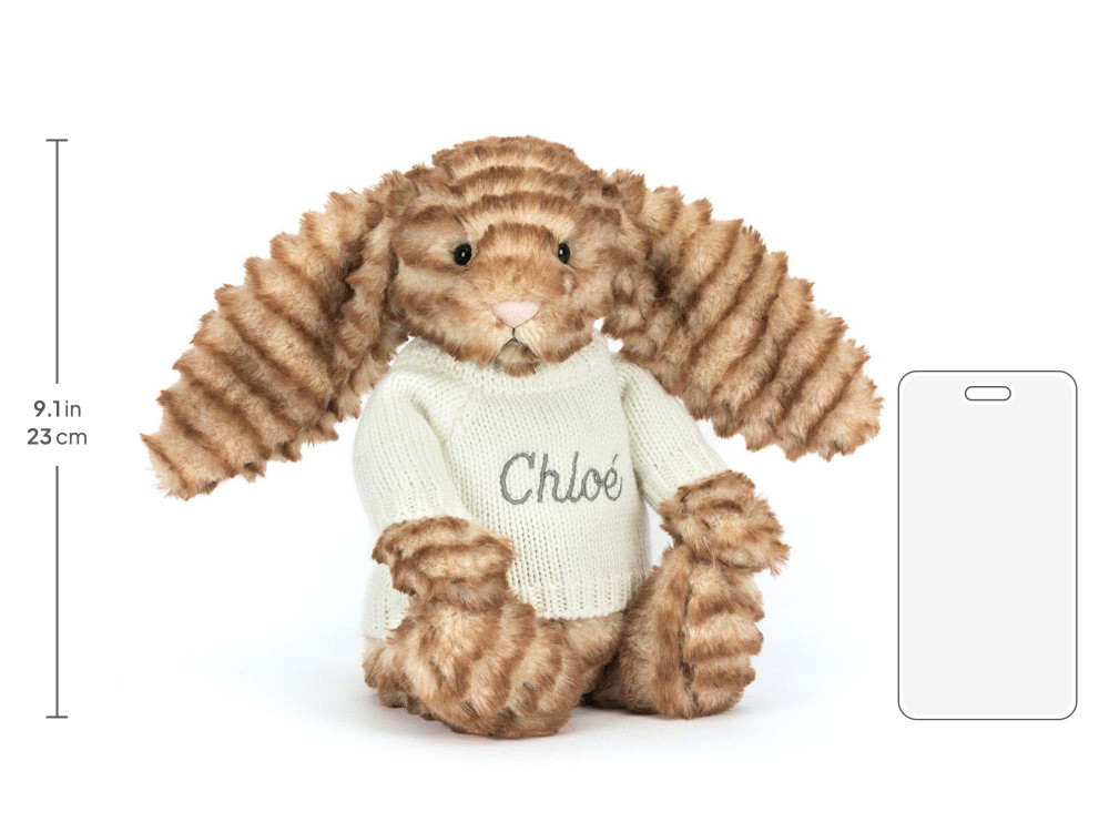 Bashful Luxe Bunny Juniper with Personalized Cream Jumper - Image 5