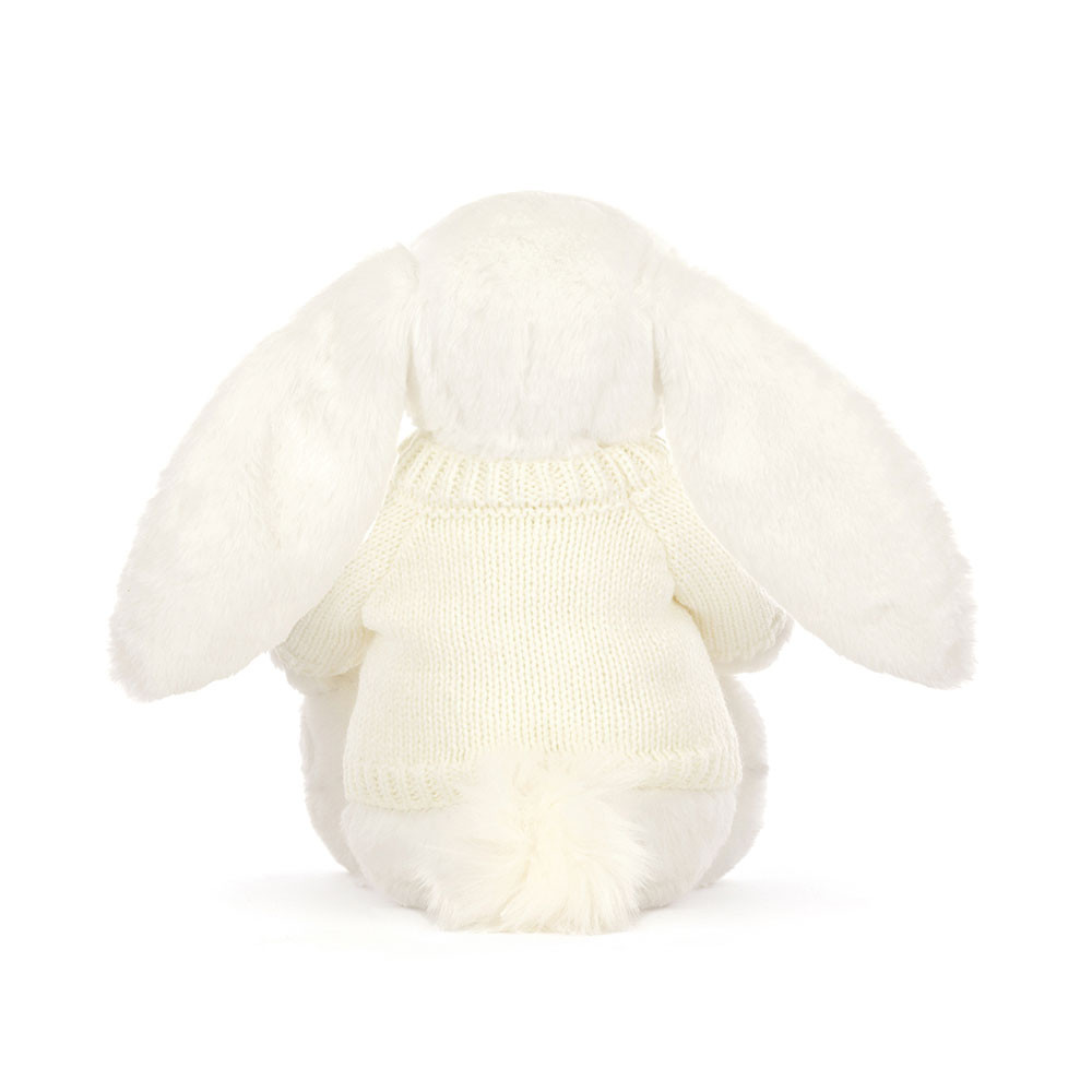Bashful Luxe Bunny Luna with Personalized Cream Jumper - Image 4