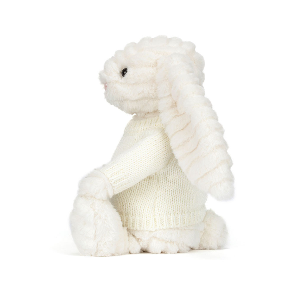 Bashful Luxe Bunny Nimbus with Personalized Cream Jumper - Image 3