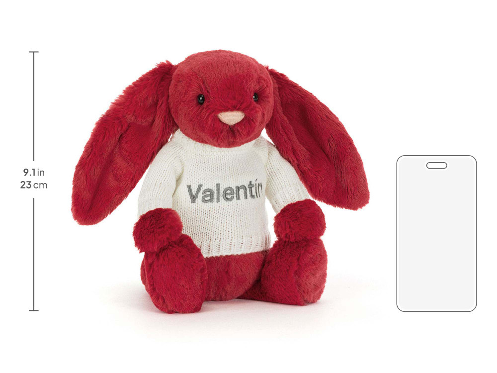 Bashful Luxe Bunny Scarlett with Personalized Cream Jumper - Image 5