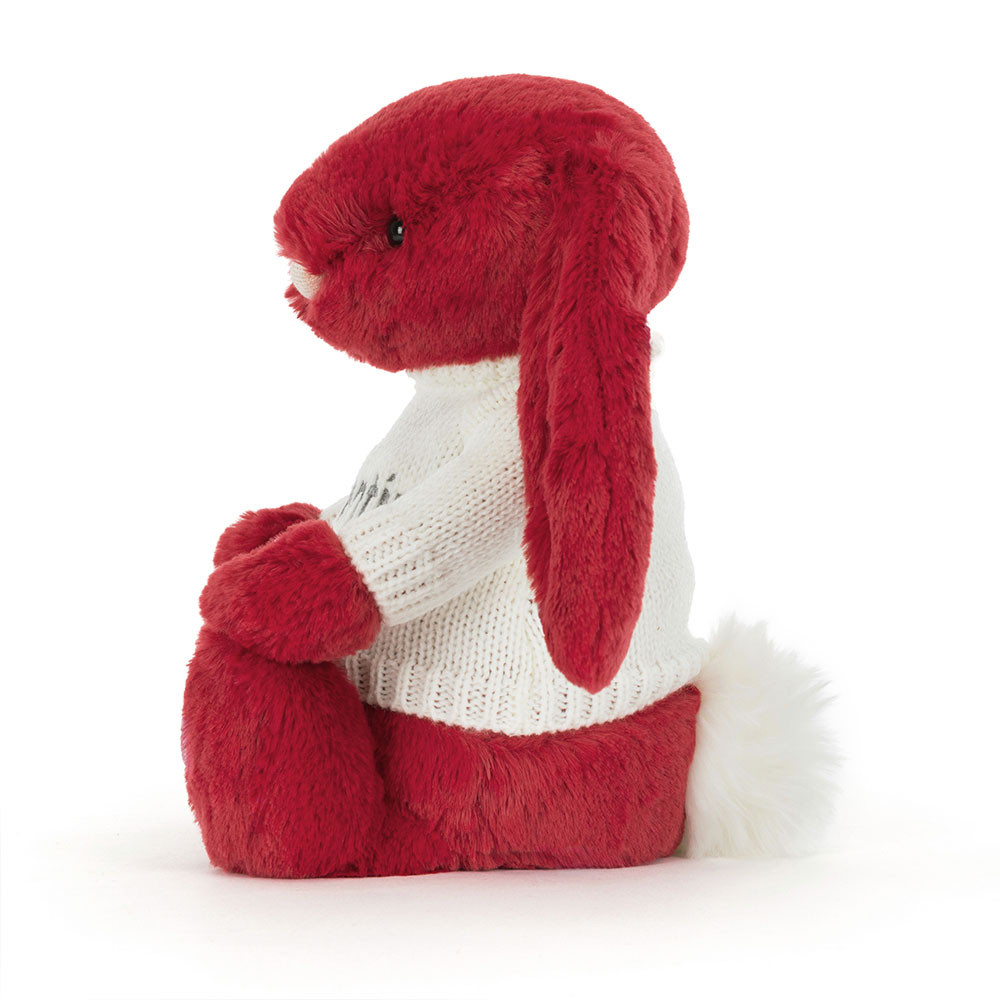 Bashful Luxe Bunny Scarlett with Personalized Cream Jumper - Image 3