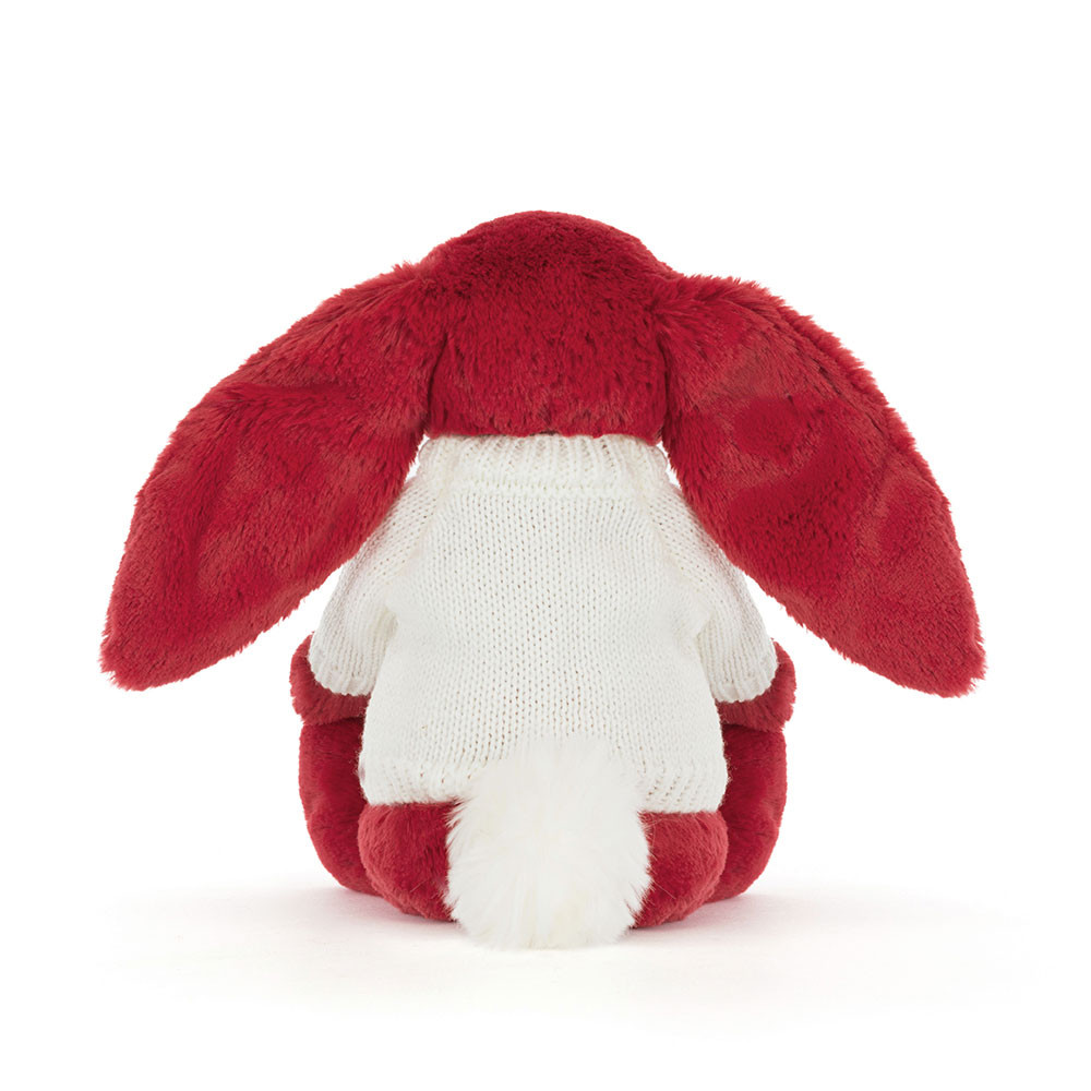 Bashful Luxe Bunny Scarlett with Personalized Cream Jumper - Image 4