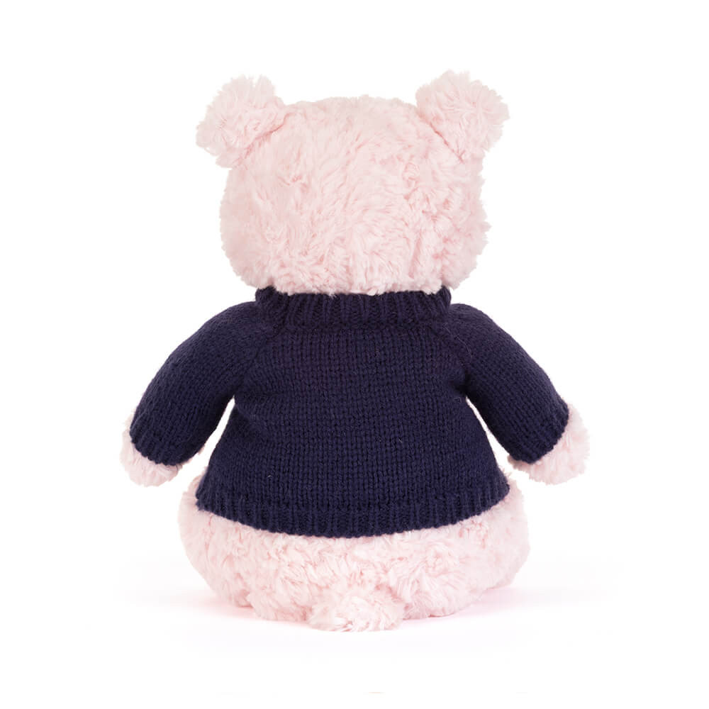 Leola Bear with Personalized Navy Jumper - Image 4
