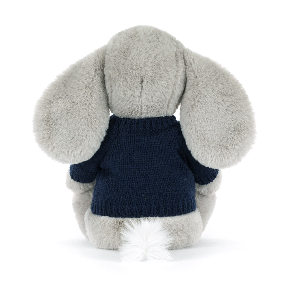 Bashful Luxe Elephant Thuddeus with Personalized Navy Jumper - Image 3