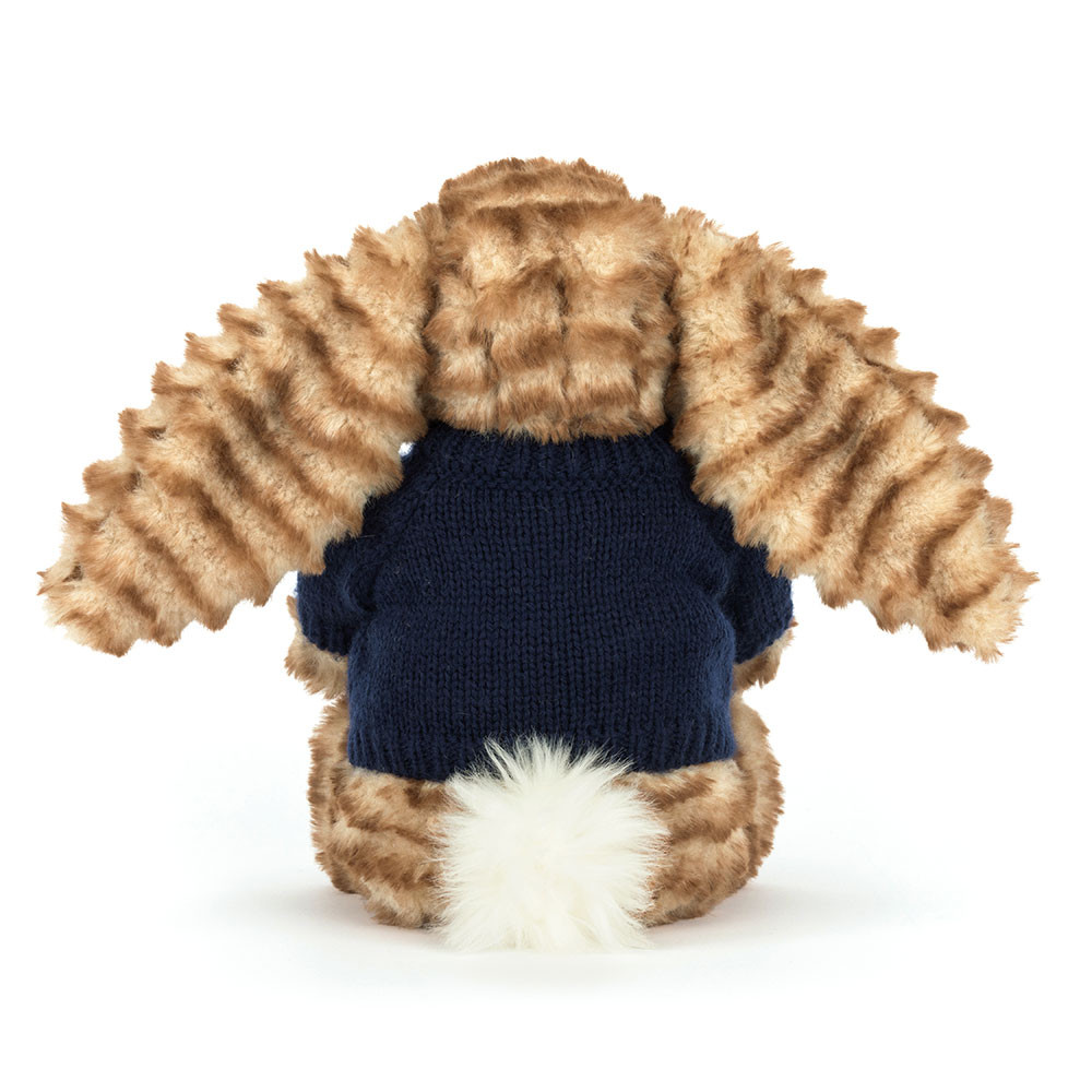 Bashful Luxe Bunny Juniper with Personalized Navy Jumper - Image 4