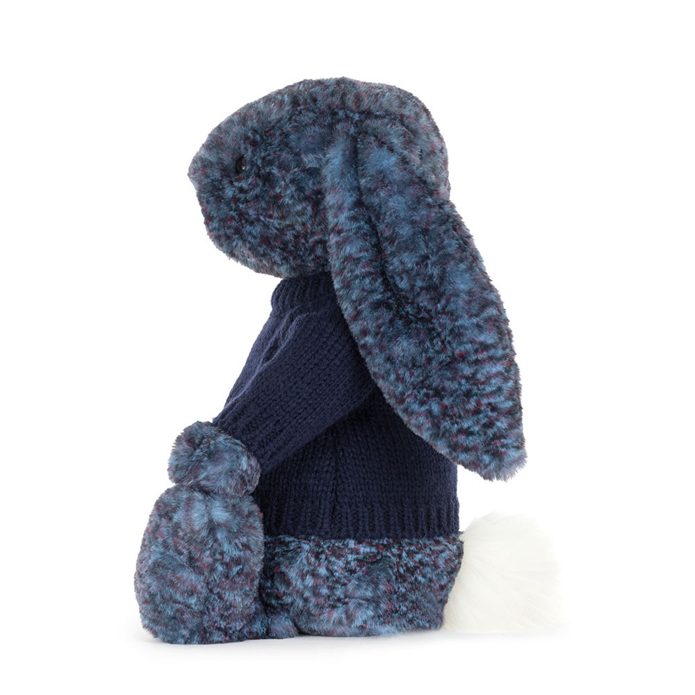 Hopscone Luxe Bunny with Personalized Navy Jumper - Image 3