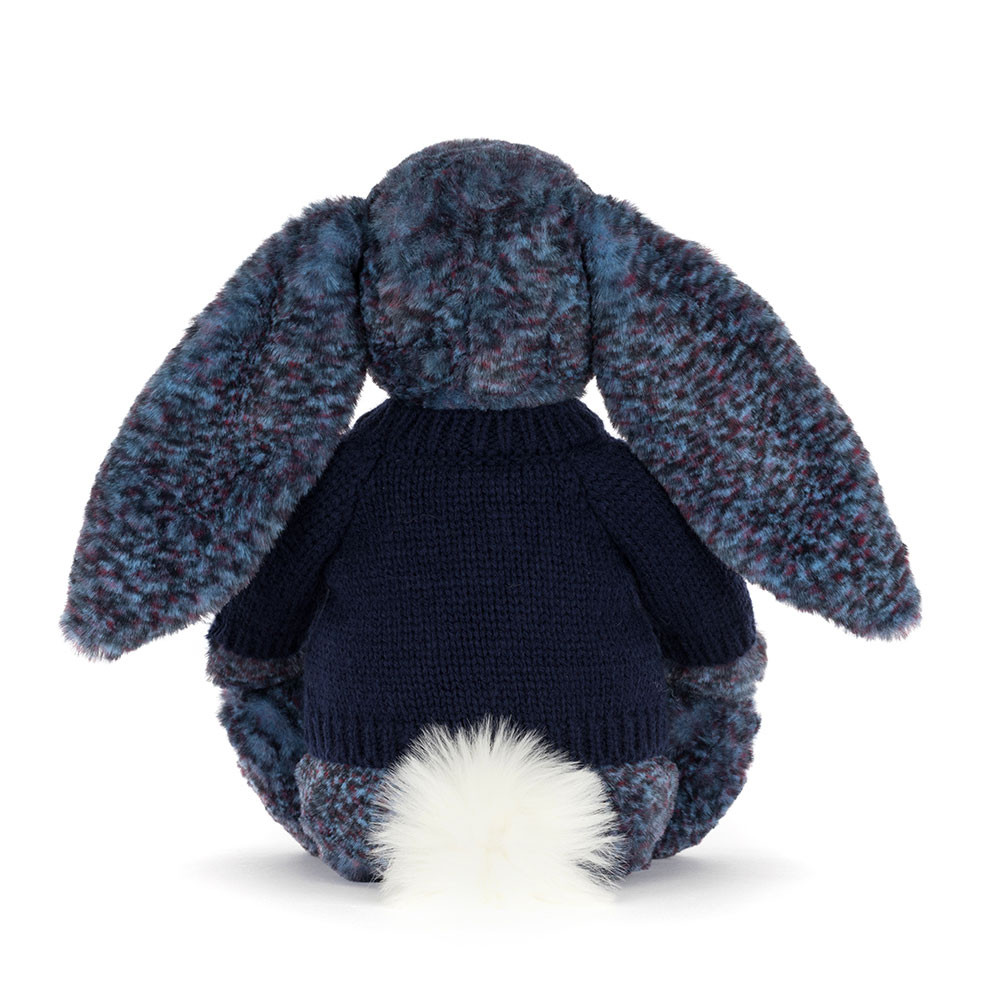 Hopscone Luxe Bunny with Personalized Navy Jumper - Image 4