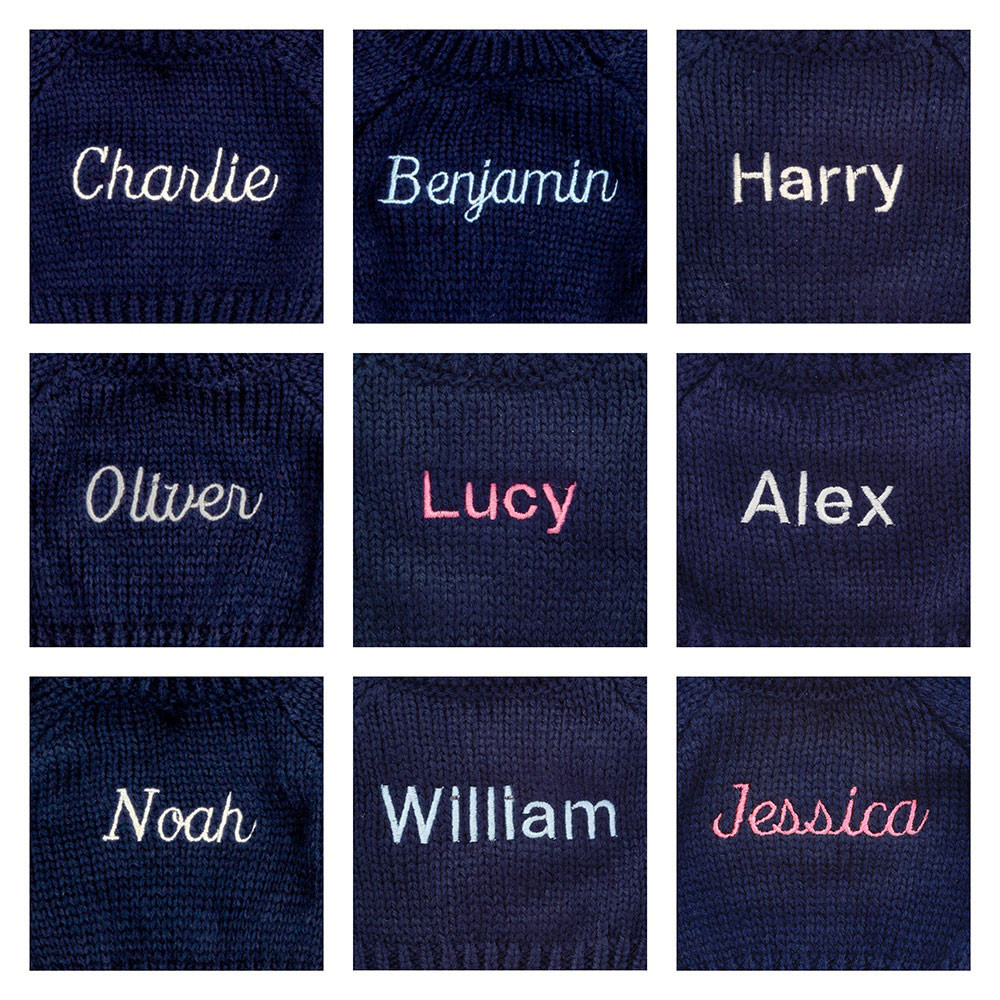 Bashful Monkey with Personalized Navy Jumper - Image 2