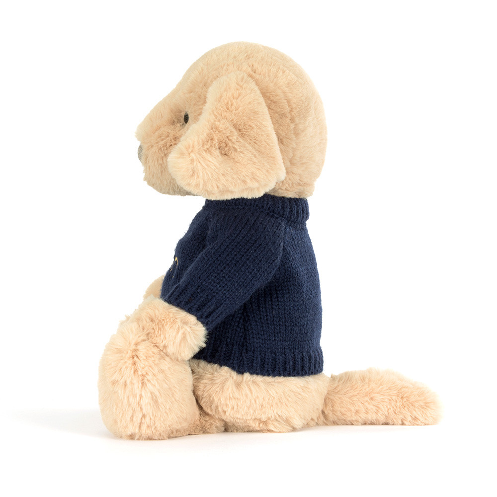 Bashful Luxe Puppy Orlando with Personalized Navy Jumper - Image 2