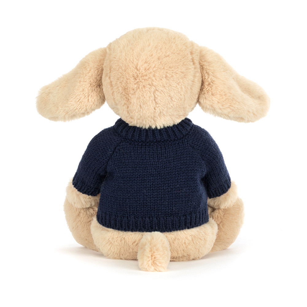Bashful Luxe Puppy Orlando with Personalized Navy Jumper - Image 3