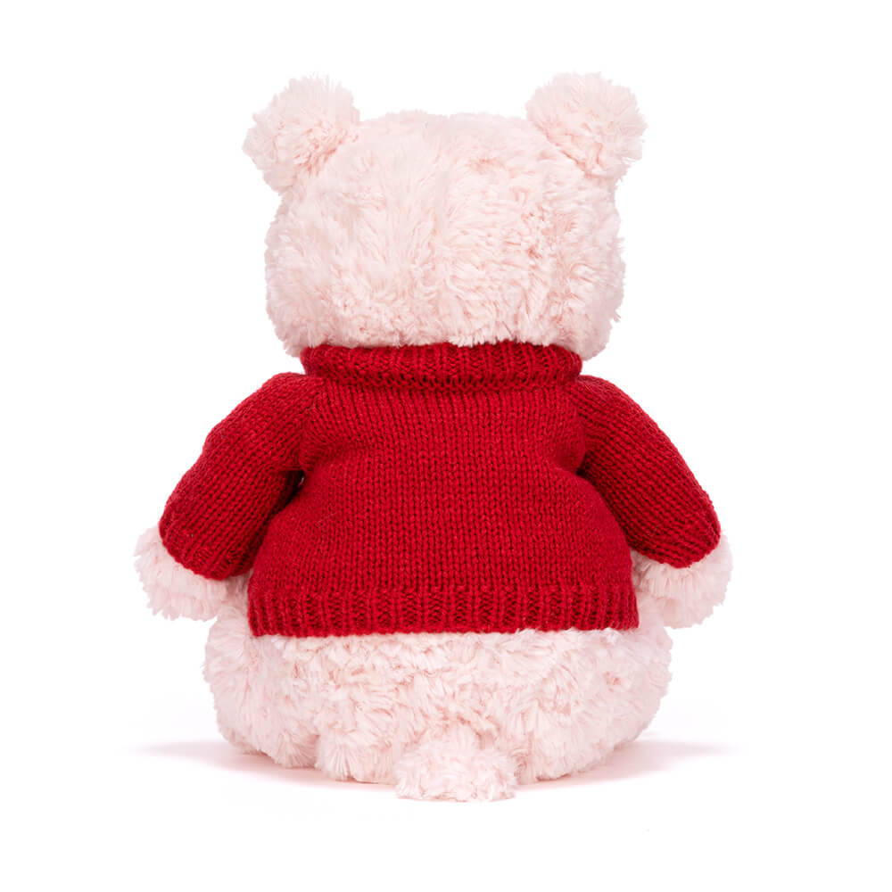 Leola Bear with Personalized Red Jumper - Image 4