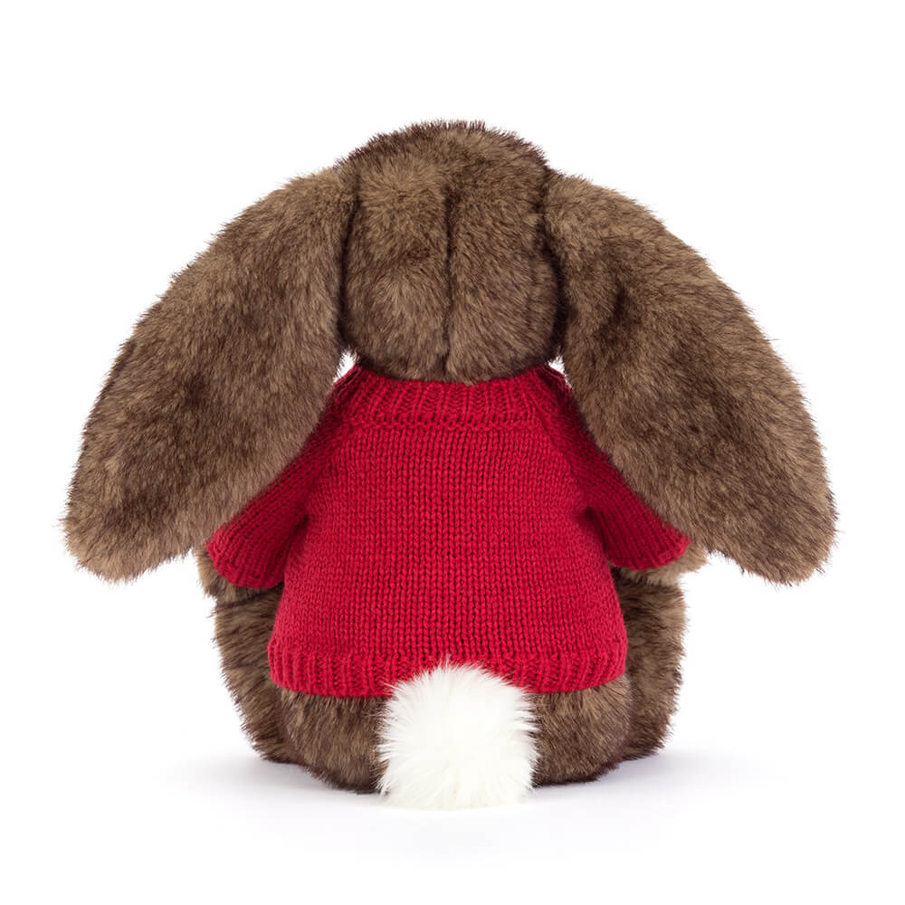 Hoppleston Luxe Bunny with Personalized Red Jumper - Image 4