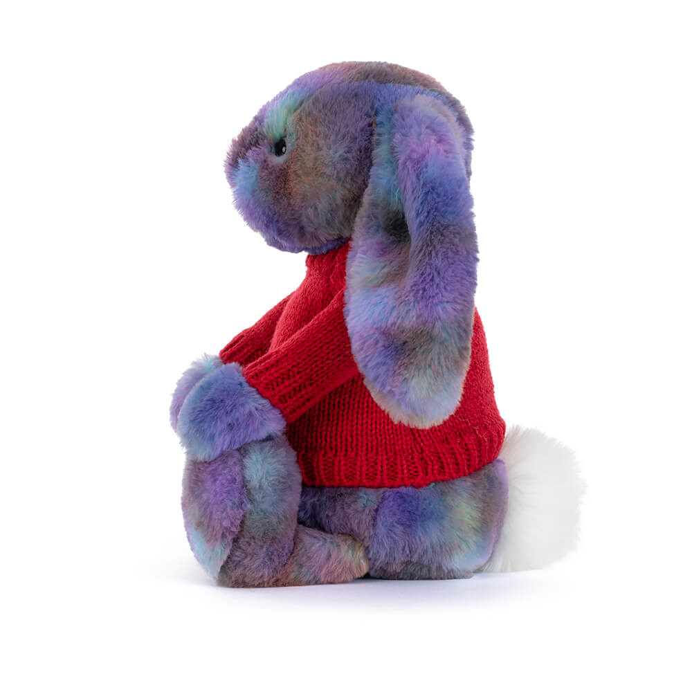 Zodihop Luxe Bunny with Personalized Red Jumper - Image 3