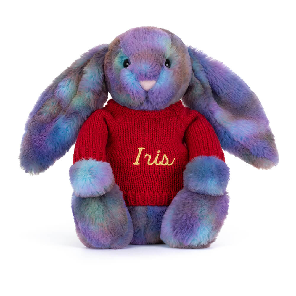Zodihop Luxe Bunny with Personalized Red Jumper - Image 5