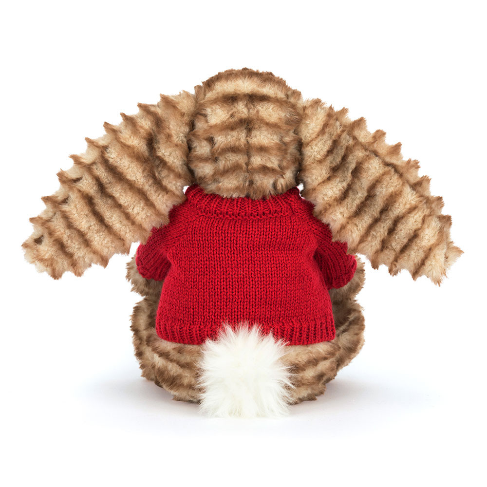 Bashful Luxe Bunny Juniper with Personalized Red Jumper - Image 4