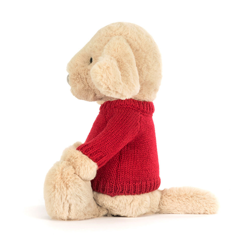 Bashful Luxe Puppy Orlando with Personalized Red Jumper - Image 2