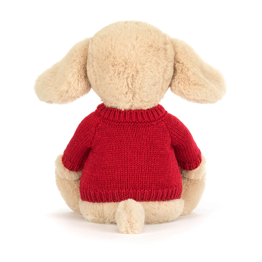 Bashful Luxe Puppy Orlando with Personalized Red Jumper - Image 3