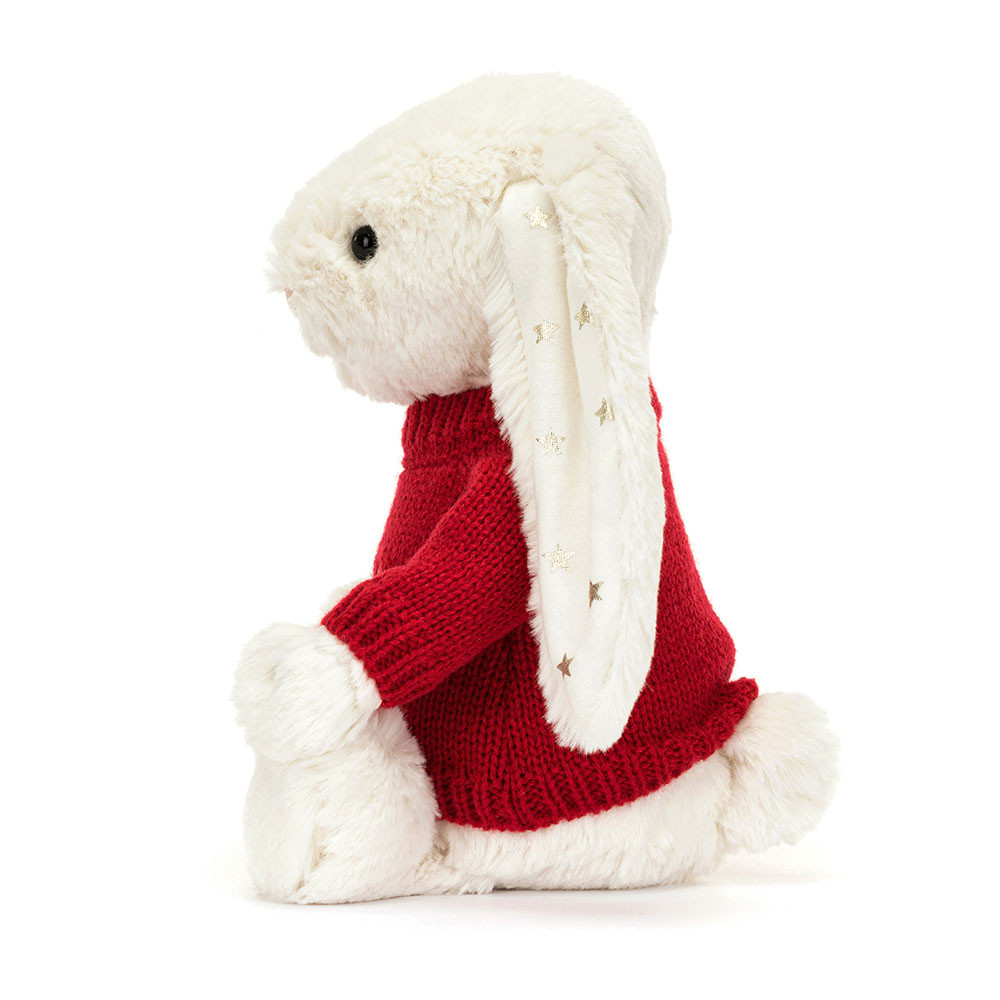 Bashful Twinkle Bunny with Personalized Red Jumper - Image 3