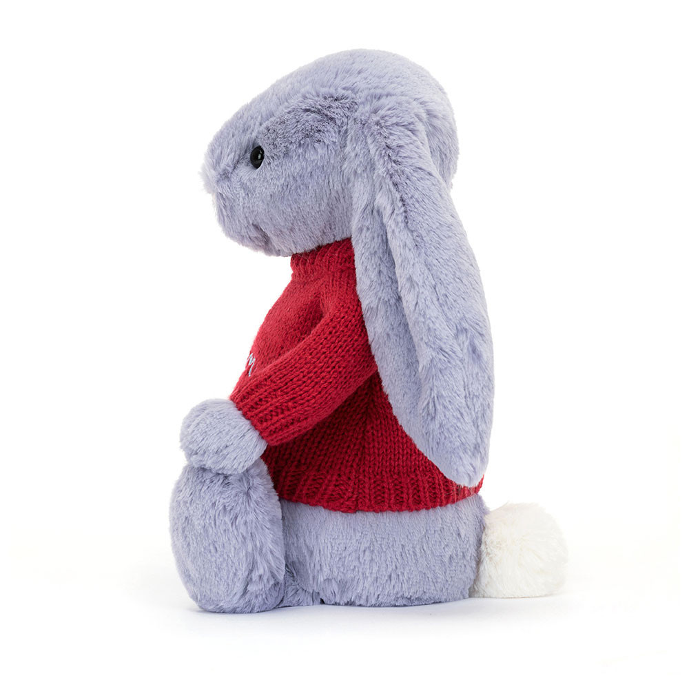 Bashful Viola Bunny with Personalized Red Jumper - Image 3