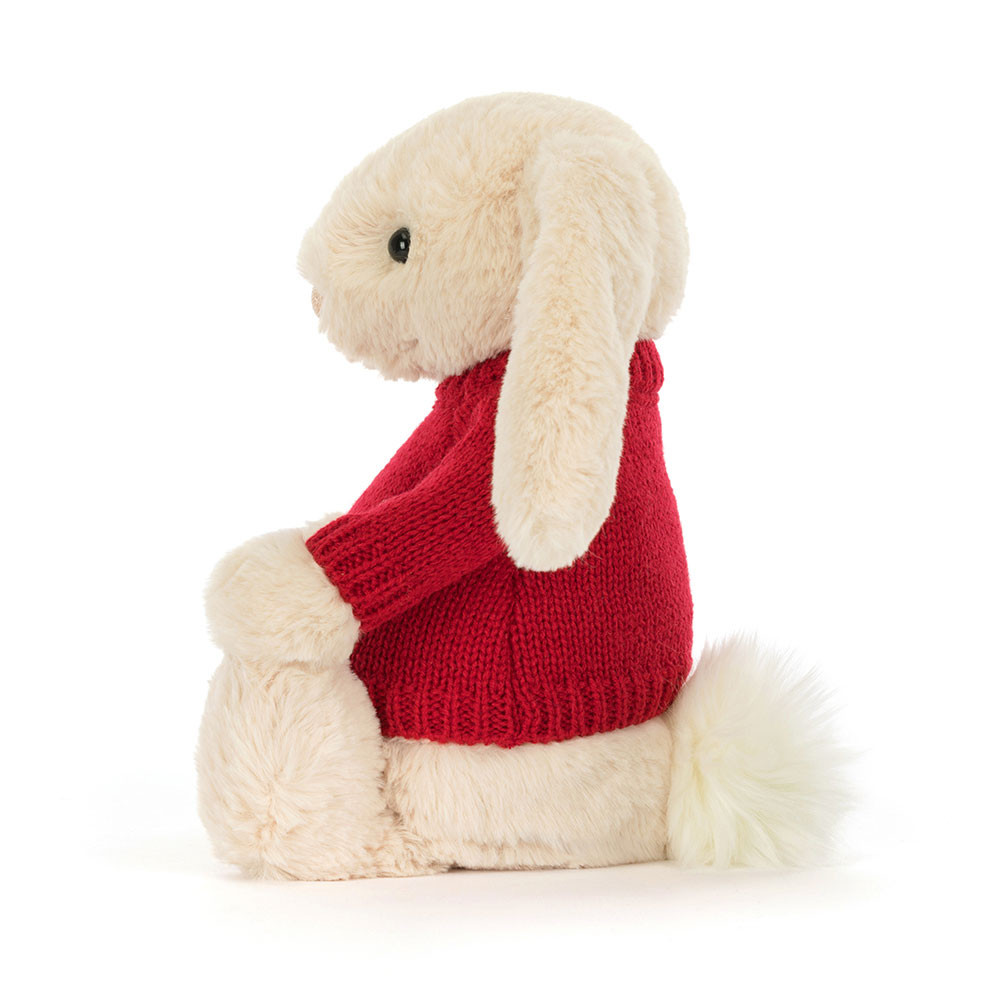 Bashful Luxe Bunny Willow with Personalized Red Jumper - Image 3