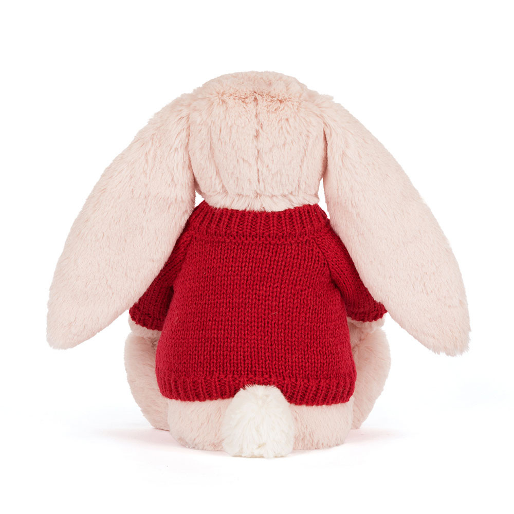 Blossom Blush Bunny 'Cherry' with Personalized Red Jumper - Image 4