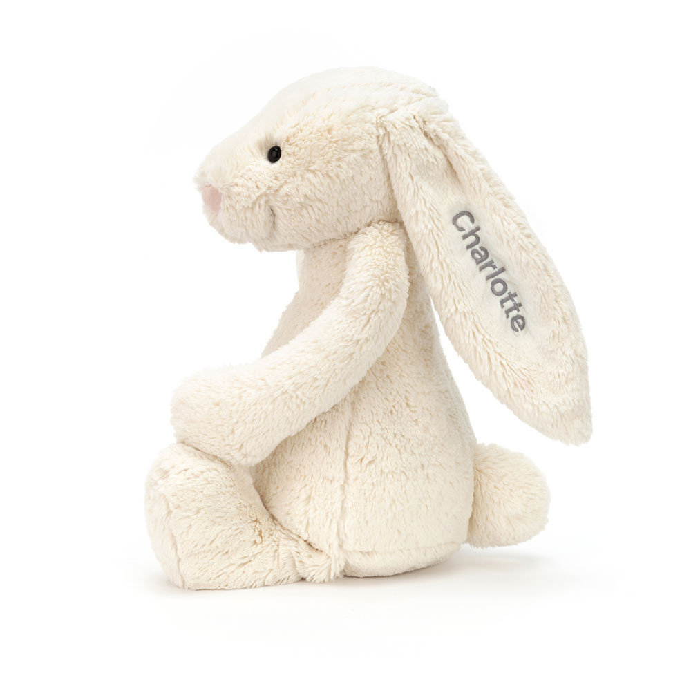 Personalized Bashful Cream Bunny Huge - Image 2