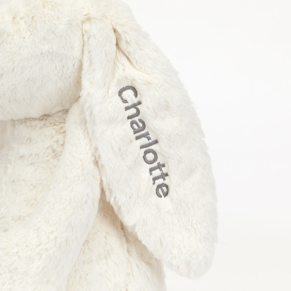 Personalized Bashful Cream Bunny Huge - Image 3