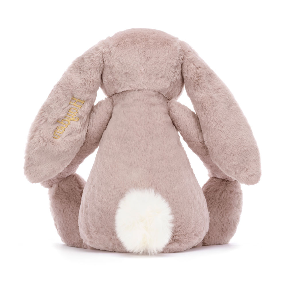 Personalized Bashful Luxe Bunny Rosa Huge - Image 4