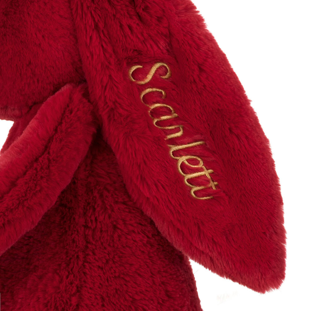 Personalized Bashful Luxe Bunny Scarlett Huge - Image 2