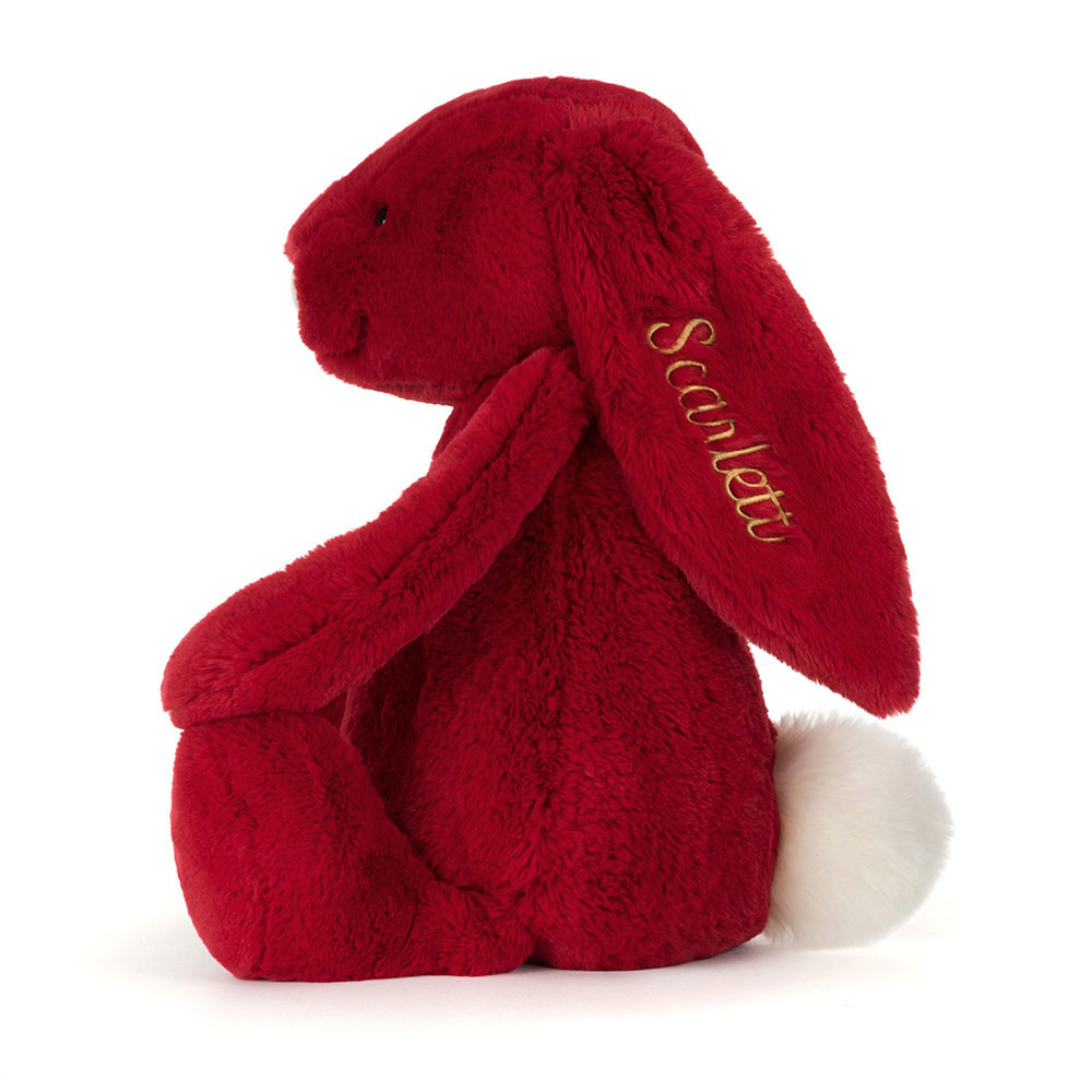 Personalized Bashful Luxe Bunny Scarlett Huge - Image 3