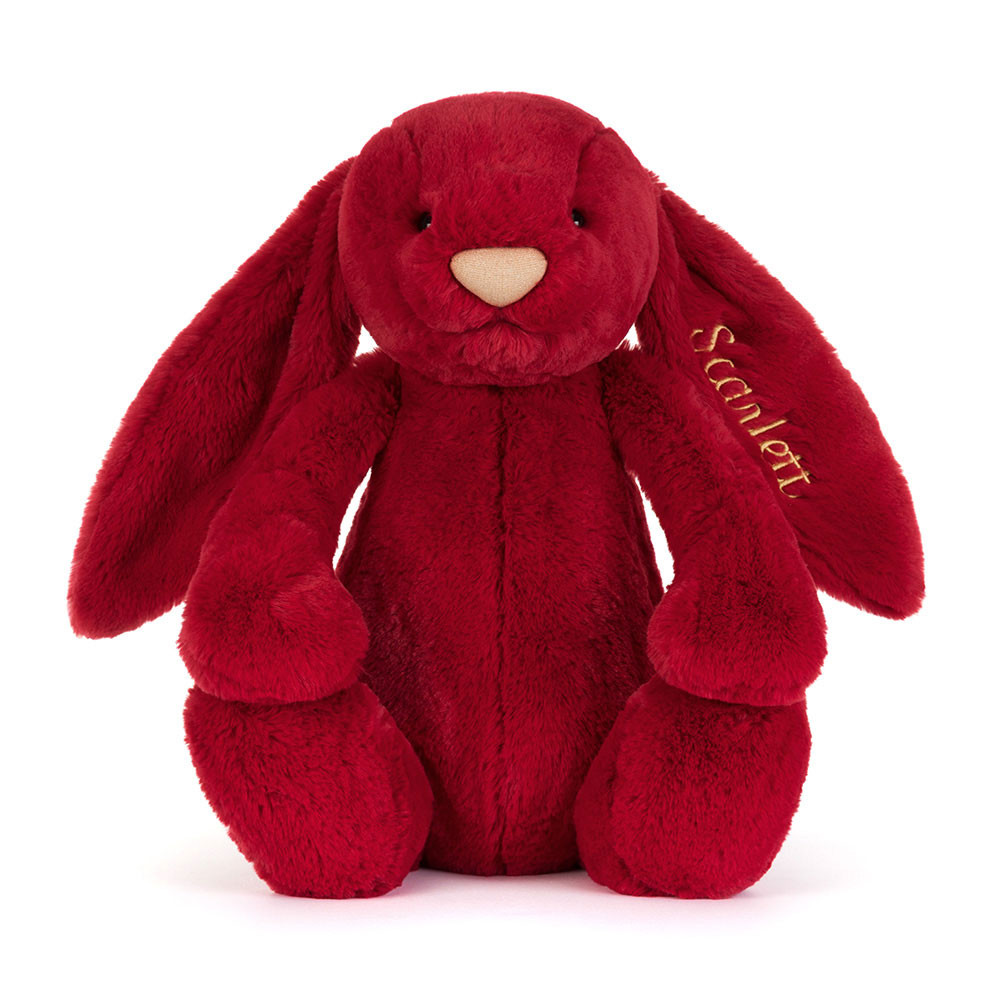 Personalized Bashful Luxe Bunny Scarlett Huge - Image 5