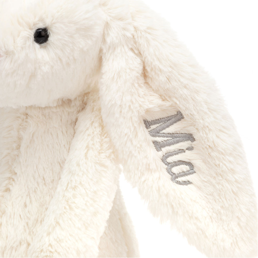 Personalized Bashful Cream Bunny Medium - Image 3