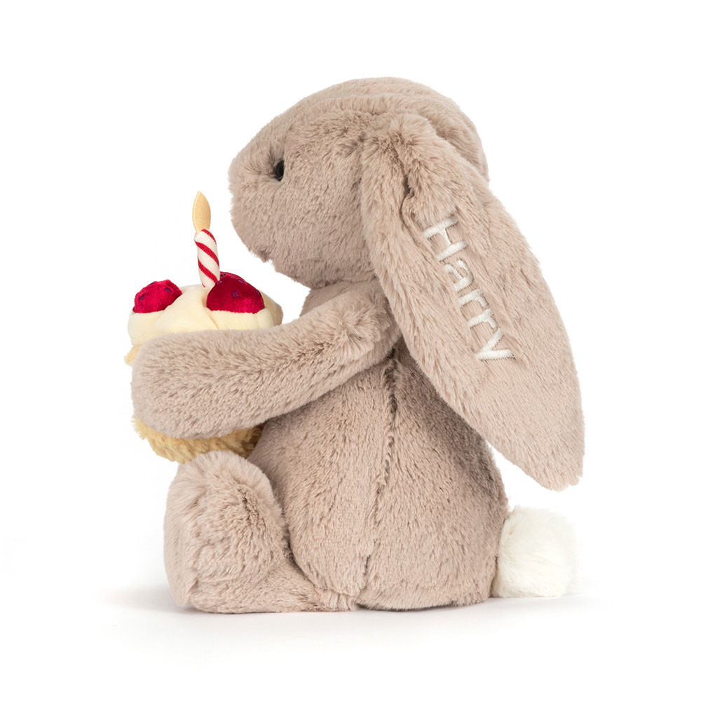 Personalized Bashful Beige Bunny 'Birthday' - Image 3