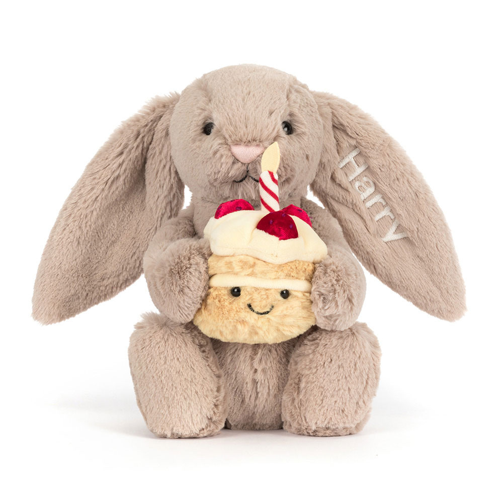Personalized Bashful Beige Bunny 'Birthday' - Image 5