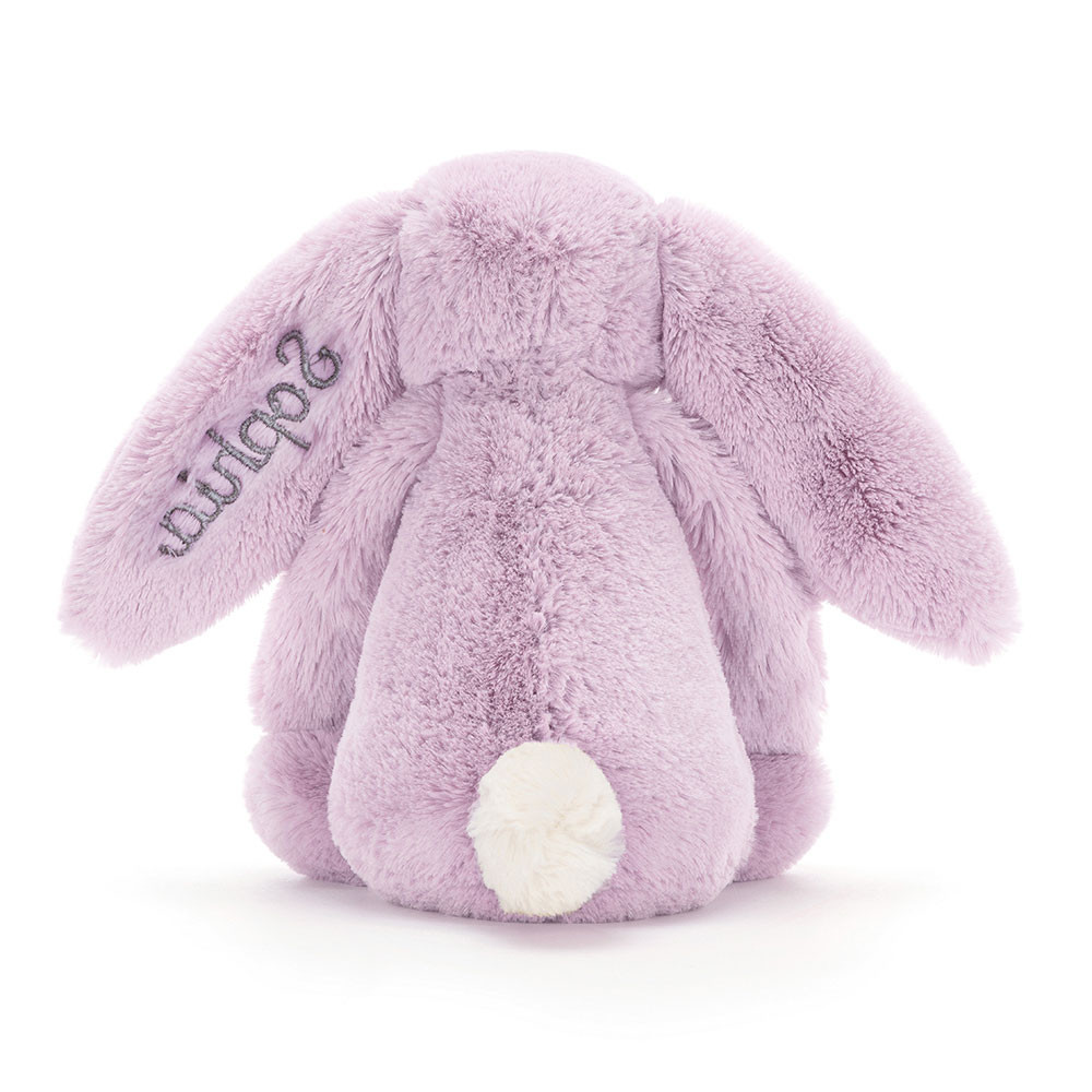 Personalized Bashful Lilac Bunny Medium - Image 4