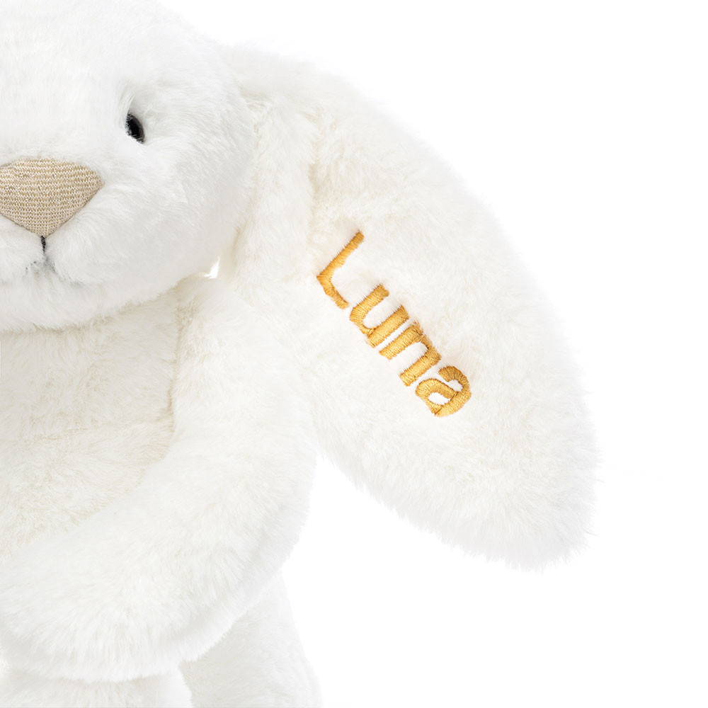 Personalized Bashful Luxe Bunny Luna Medium - Image 3