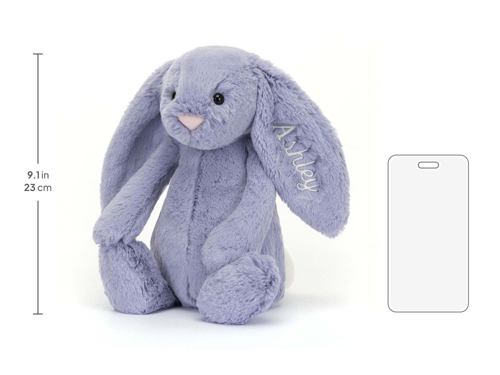 Personalized Bashful Viola Bunny Medium - Image 6