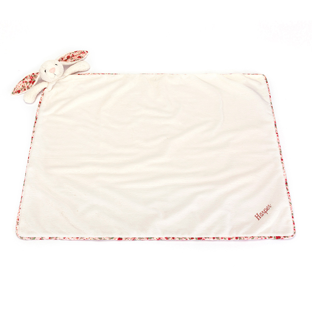 Personalized Blossom Cream Bunny 'Berry' Blankie - Image 3