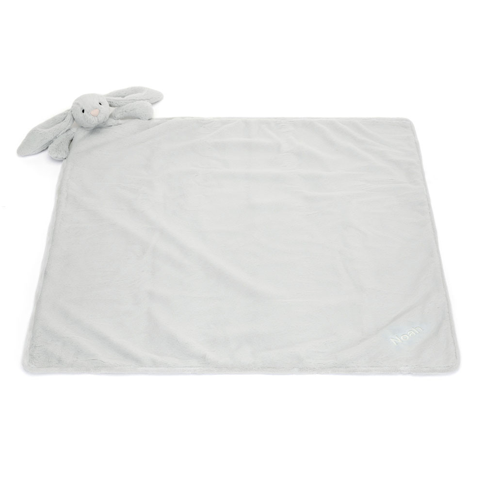 Personalized Bashful Silver Bunny Blankie - Image 3