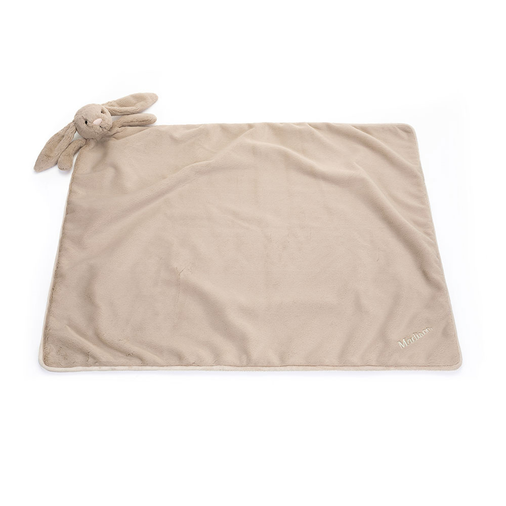Personalized Bashful Beige Bunny Blankie - Image 4
