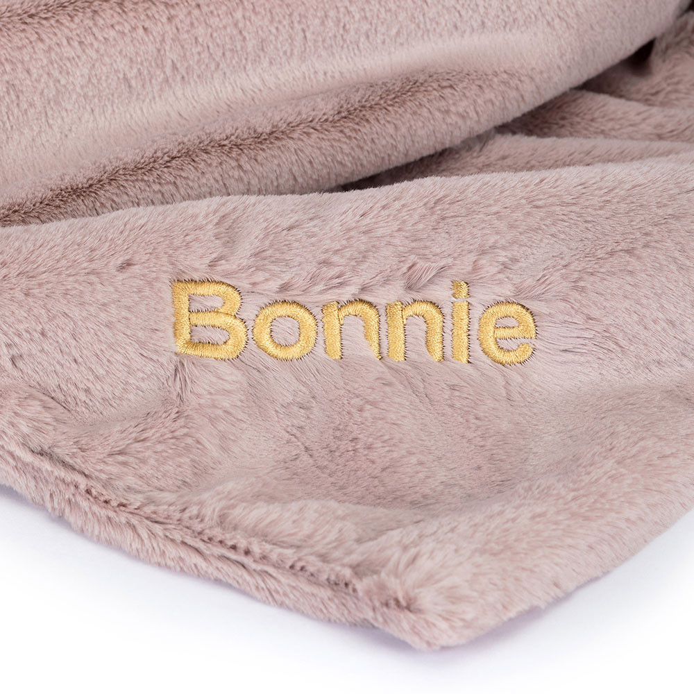 Personalized Bashful Luxe Bunny Rosa Blankie - Image 2