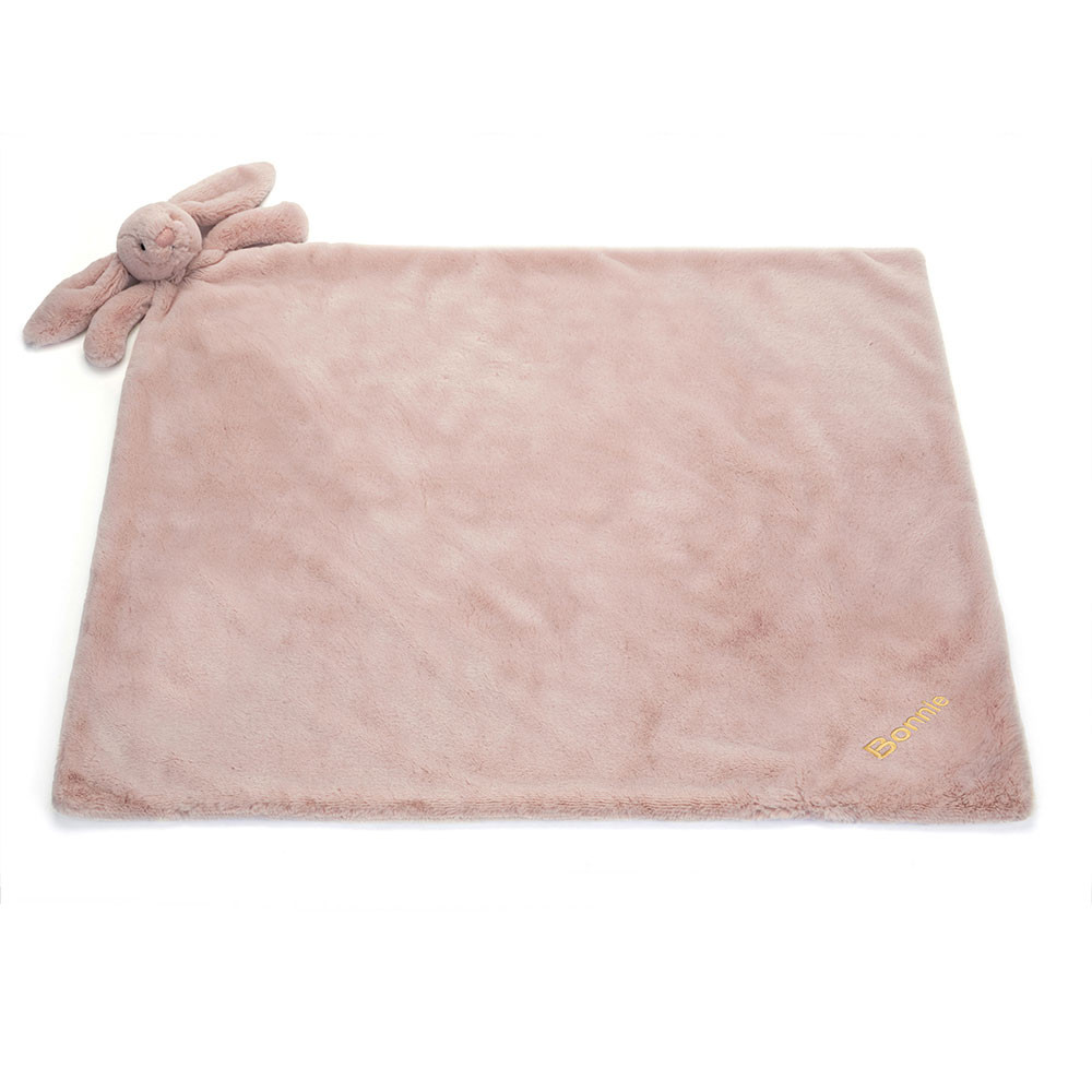 Personalized Bashful Luxe Bunny Rosa Blankie - Image 3