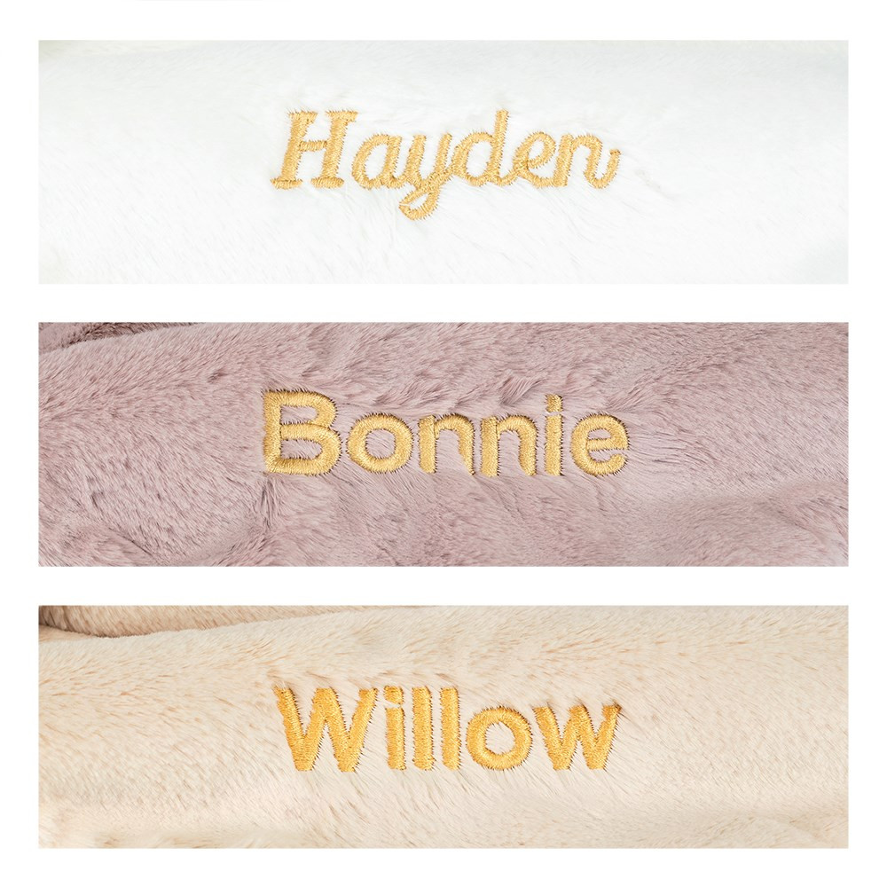 Personalized Bashful Luxe Bunny Rosa Blankie - Image 4
